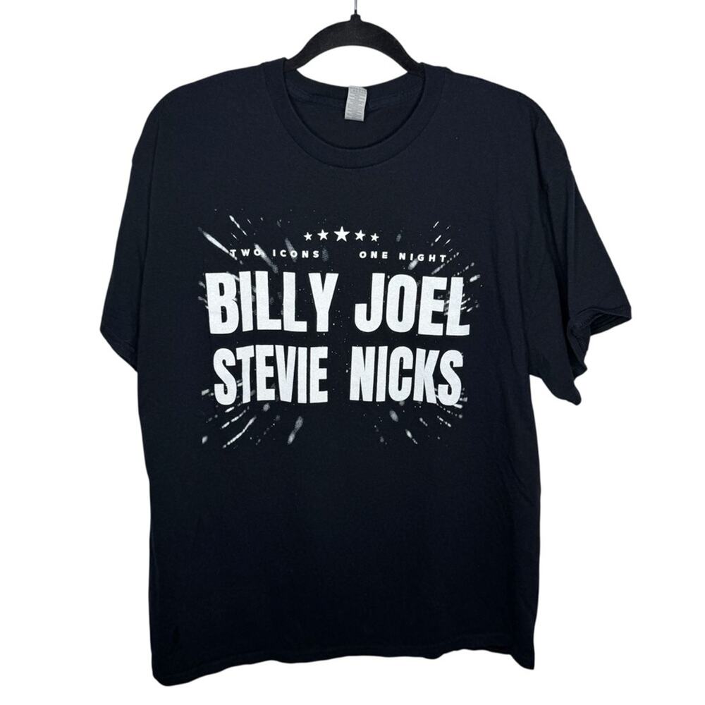 GILDAN / Billy Joel Stevie Nicks 2 Icons One Night tour 2023 concert tee / XL